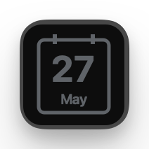 Stream Deck key showing a calendar glyph
